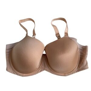 Paramour Marvelous Side Smothing T-shirt Bra Beige Nude Women’s Size 38DD